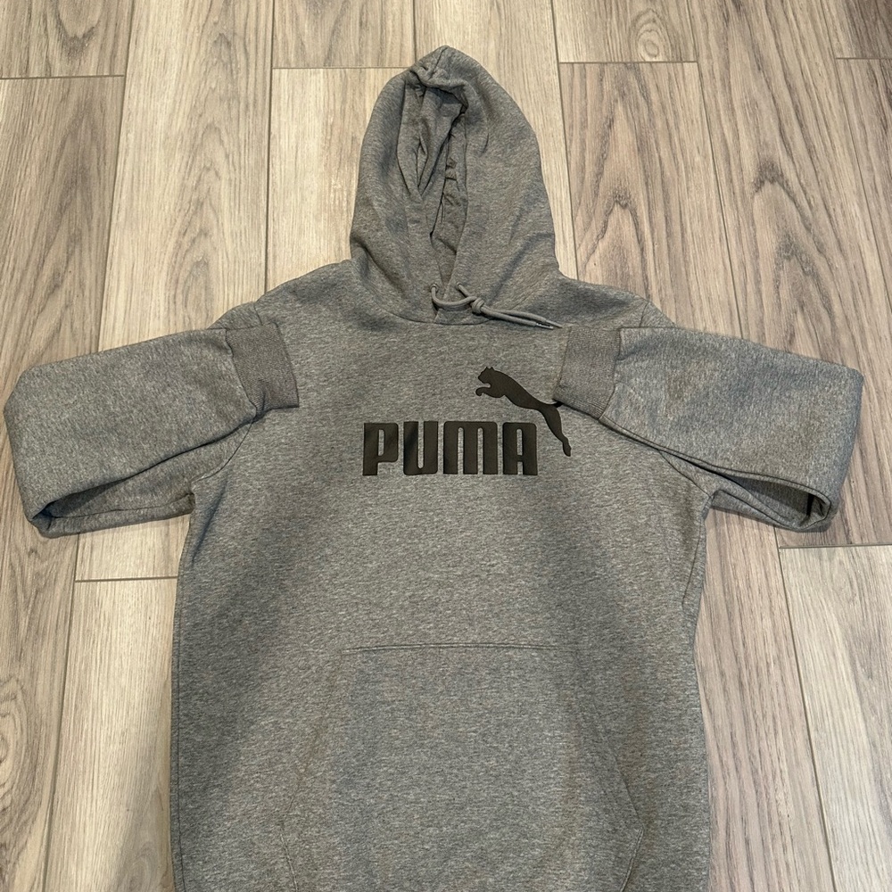 PUMA Men's Charcoal Gray Hoodie